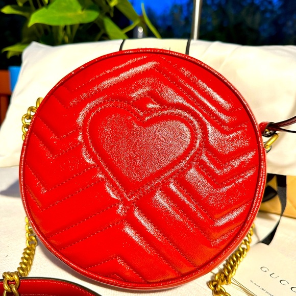 🔥GUCCI💯GG MARMONT Round Bag🔥 - Picture 2 of 8
